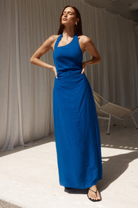 ELERA MIDI DRESS - COBALT