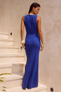 ELLIRA MAXI DRESS - COBALT BLUE