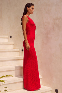 ELLIRA MAXI DRESS - RED