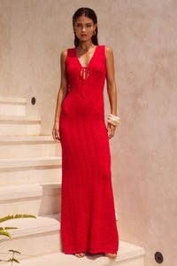 ELLIRA MAXI DRESS - RED