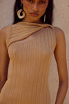 ELOWEN KNIT TOP - FAWN