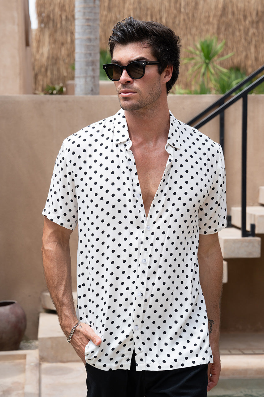 ELTON SHIRT - WHITE DOT