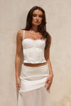 EMBERLY BUSTIER - WHITE