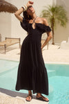ETALLIA MAXI DRESS - BLACK