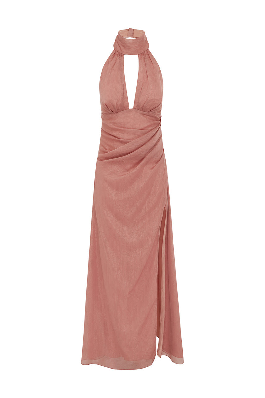 FARELLI MAXI DRESS - ROUGE