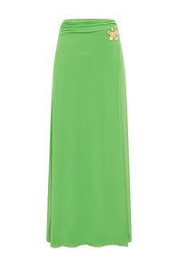 FARLEY MAXI SKIRT - APPLE