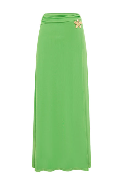 FARLEY MAXI SKIRT - APPLE
