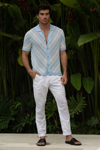 FINN SHIRT - BLUE/WHITE