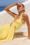 FLORA MAXI DRESS - BUTTER