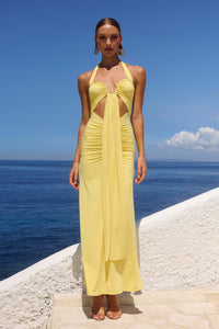 FLORA MAXI DRESS - BUTTER