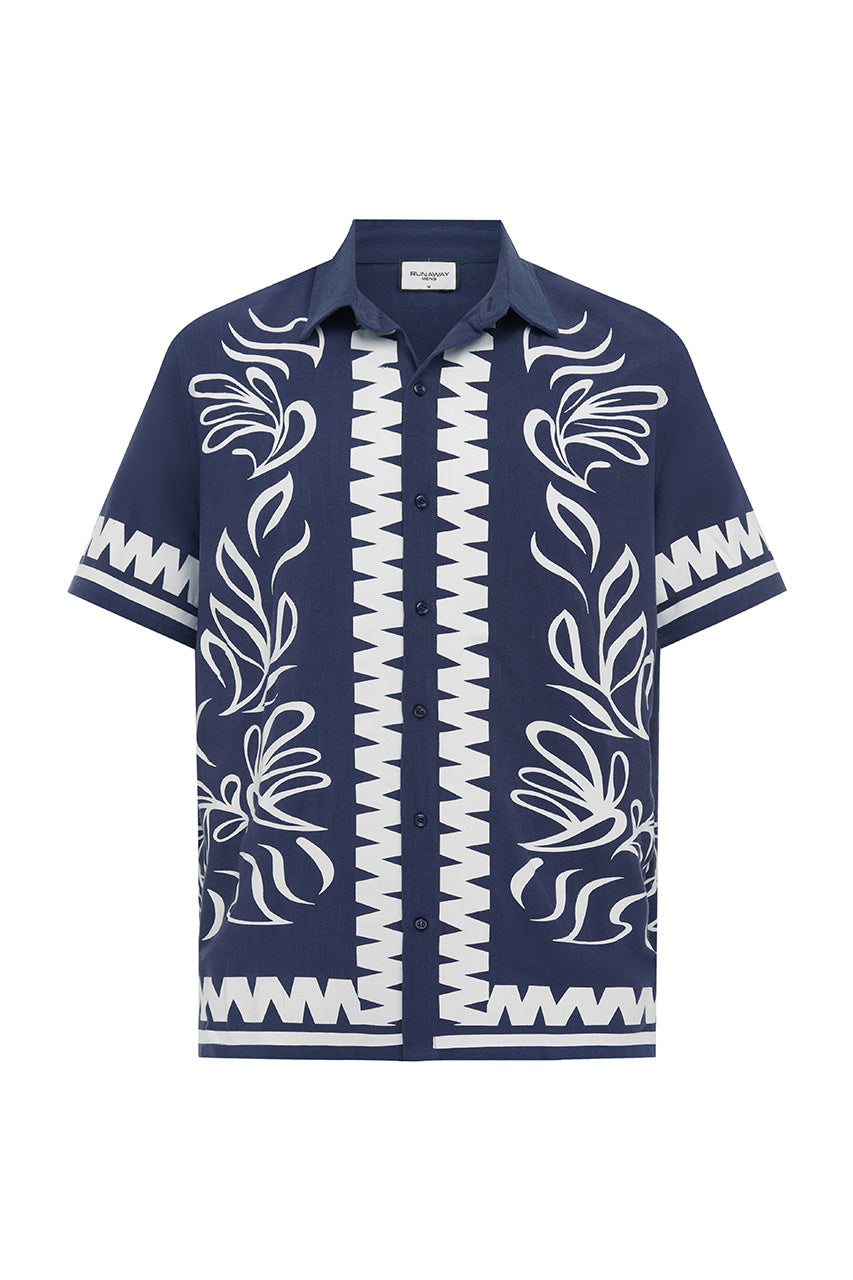 FLORIAN SHIRT - BLUE/WHITE