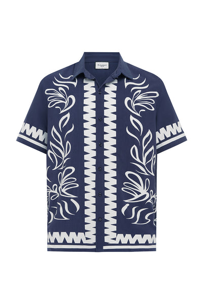 FLORIAN SHIRT - BLUE/WHITE