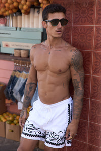 FLORIAN SHORT - WHITE/BLACK