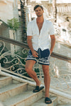 FLORIAN SHORT - BLUE/WHITE
