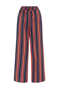 GABBIE PANT - ORANGE/NAVY