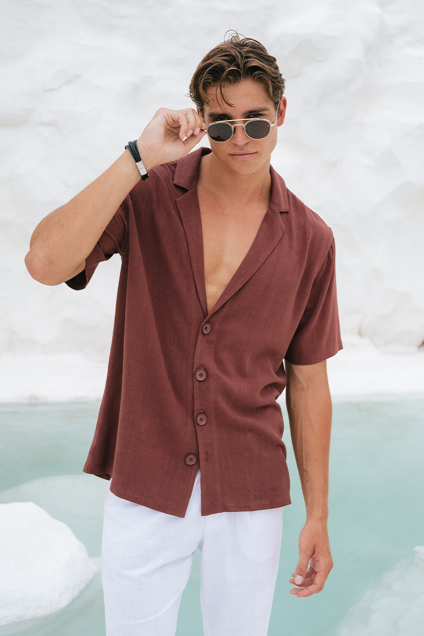 GALLANI SHIRT - CHOCOLATE