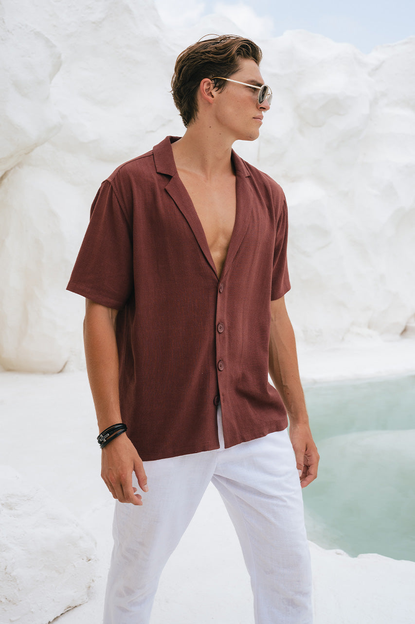 GALLANI SHIRT - CHOCOLATE