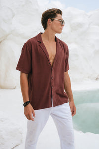 GALLANI SHIRT - CHOCOLATE