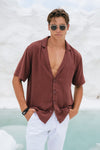 GALLANI SHIRT - CHOCOLATE