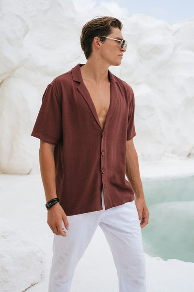 GALLANI SHIRT - CHOCOLATE