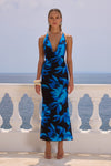 GIOVANA MAXI DRESS - AGAVE BLUE