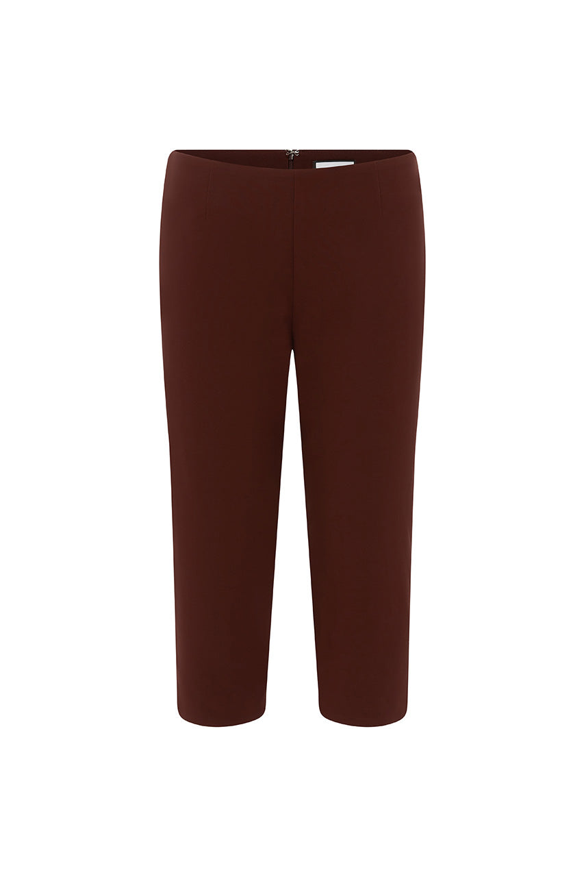 GISELE CAPRI PANTS - BITTER CHOCOLATE