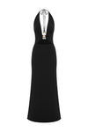 HALSTON MAXI DRESS - BLACK