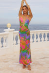 HALSTON MAXI DRESS - DIAZ IRIS