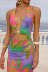 HALSTON MAXI DRESS - DIAZ IRIS