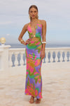 HALSTON MAXI DRESS - DIAZ IRIS