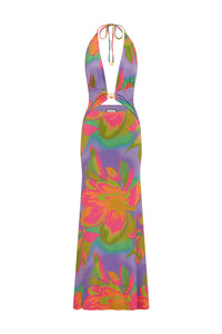 HALSTON MAXI DRESS - DIAZ IRIS