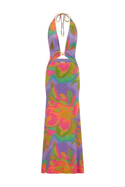 HALSTON MAXI DRESS - DIAZ IRIS