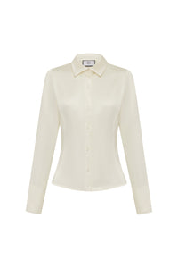 HARTLEY FITTED COLLARED SHIRT - IVORY