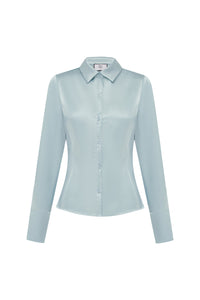 HARTLEY FITTED COLLARED SHIRT - MIST