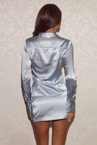HARTLEY FITTED COLLARED SHIRT - MIST