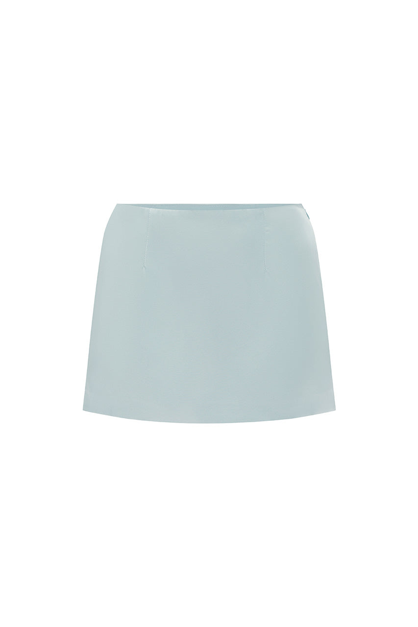 HARTLEY LOW RISE MINI SKIRT - MIST