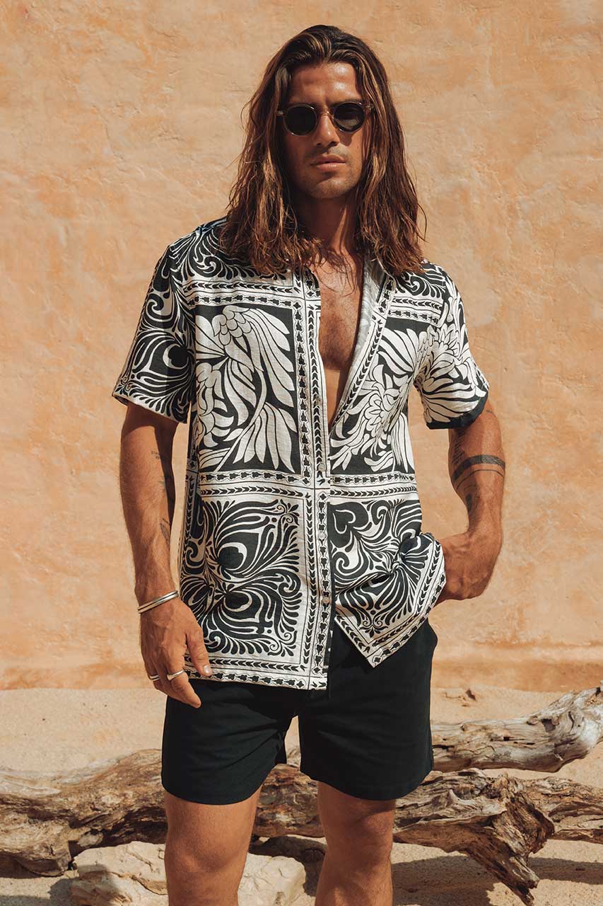 HAVANNA SHIRT - BLACK/SAND