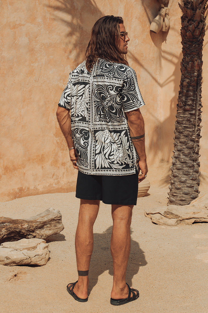 HAVANNA SHIRT - BLACK/SAND