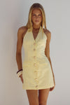 HALZIE MINI DRESS - LEMON