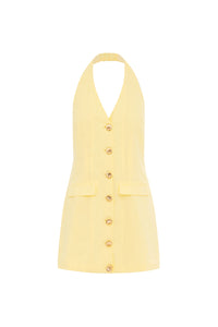 HALZIE MINI DRESS - LEMON