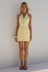 HALZIE MINI DRESS - LEMON