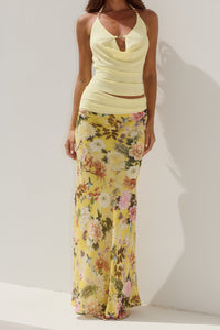 HELENA LOW WAIST MAXI SKIRT - KENDALL YELLOW
