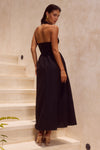 HENRIETTA MIDI DRESS - BLACK