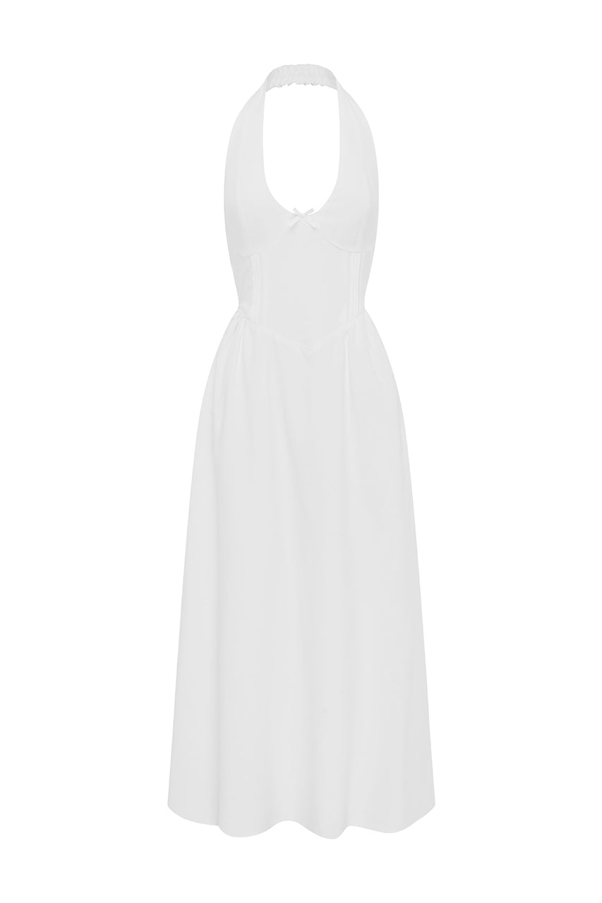 HENRIETTA MIDI DRESS - WHITE