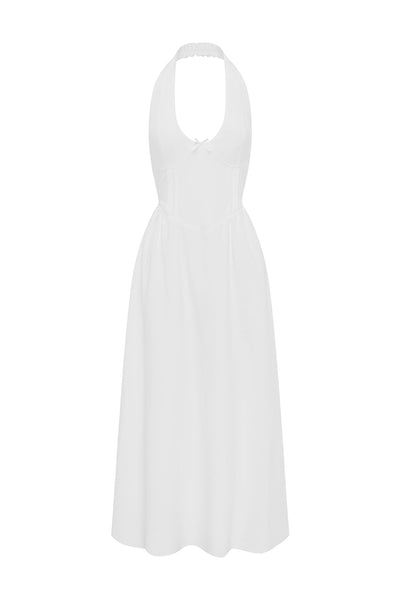 HENRIETTA MIDI DRESS - WHITE
