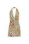 HOLLY MINI DRESS - TIKANI LEOPARD