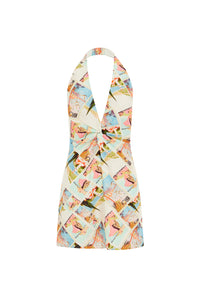 HOLLY MINI DRESS - VACAY AQUA