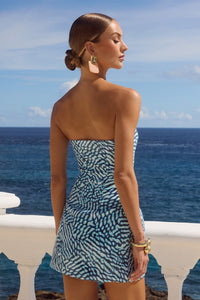 IBIZA MINI DRESS - OPHELIA BLUE
