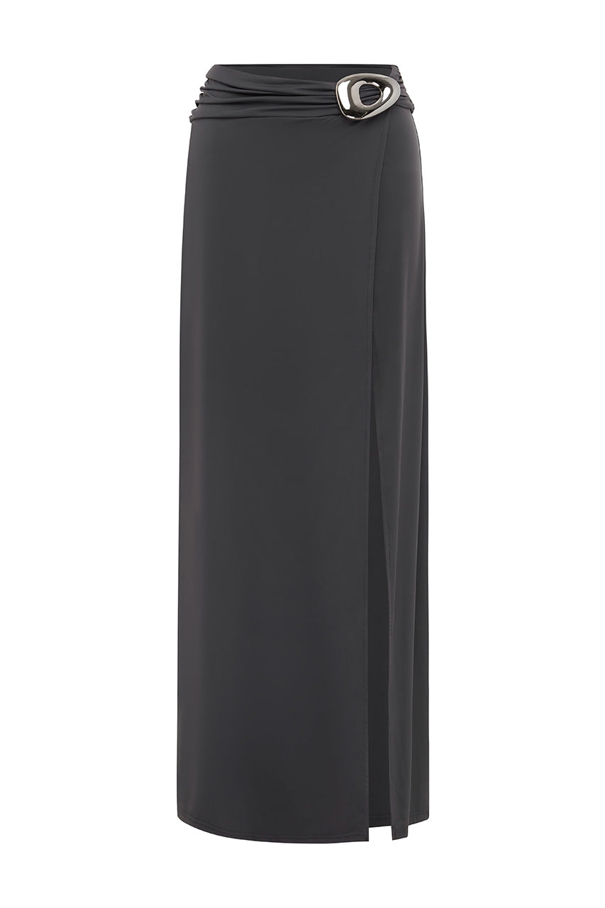 INDIANA MAXI SKIRT - SLATE