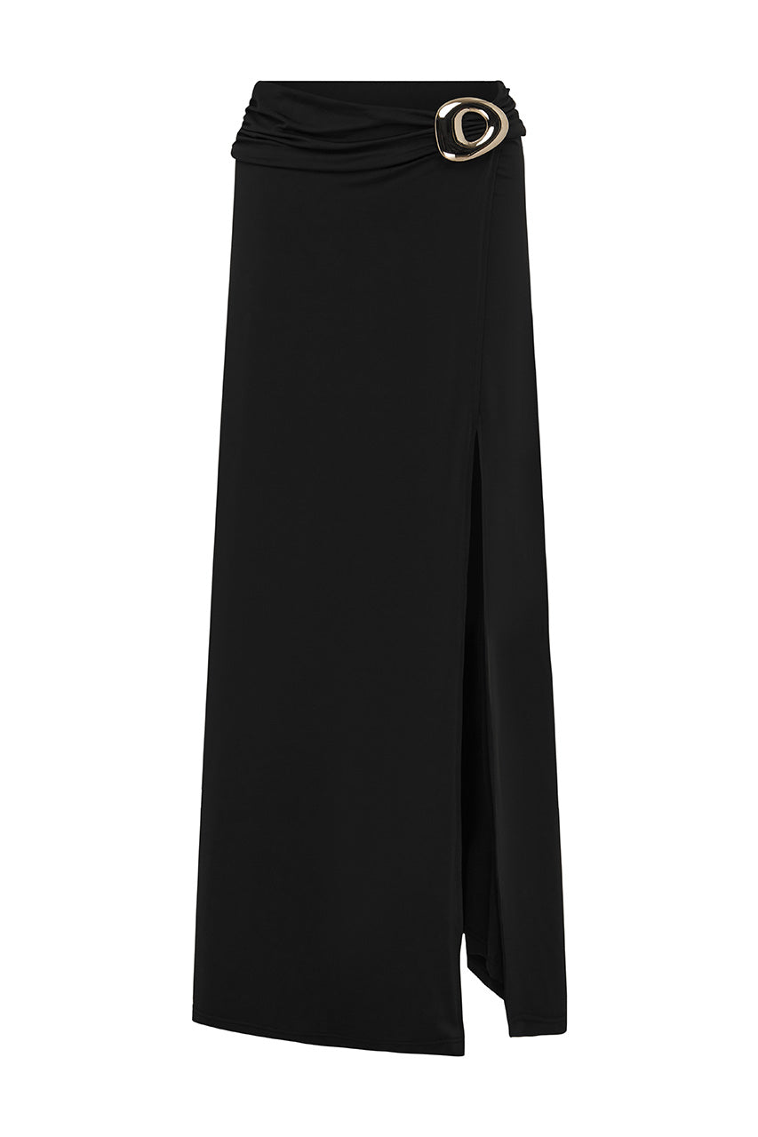 INDIANA MAXI SKIRT - BLACK